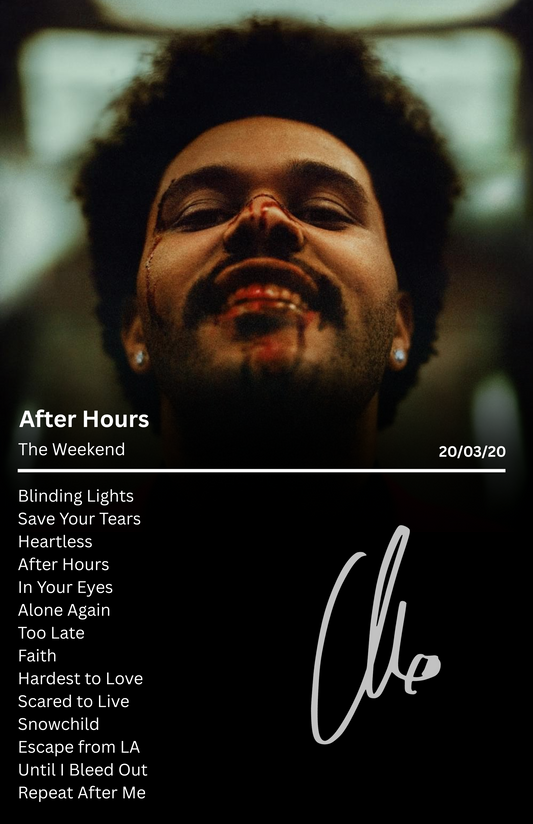 The Weekend - After Hours Album Frame