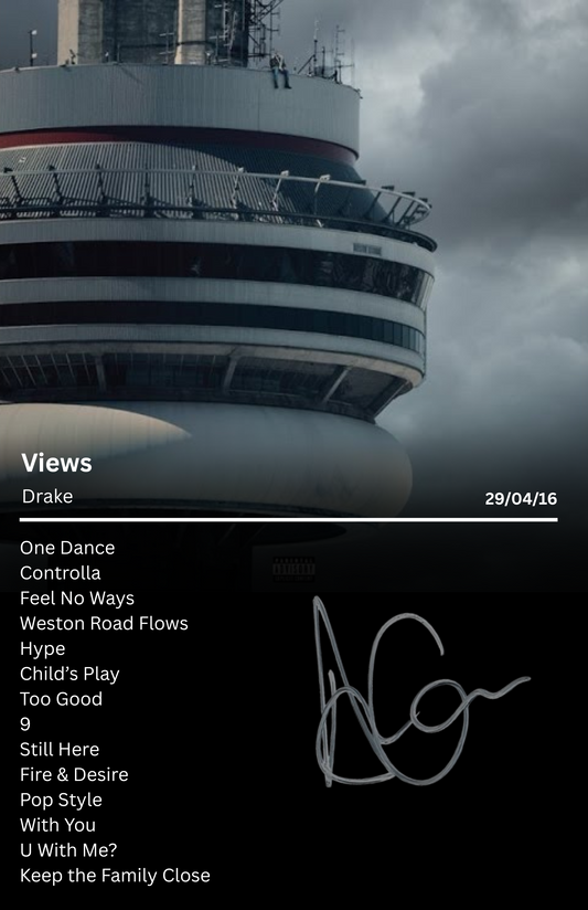 Drake - Views Album Frame