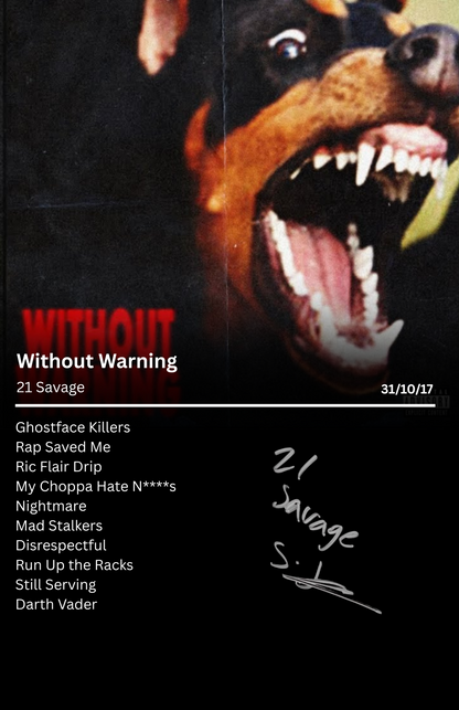 21 Savage - Without Warning Album Frame