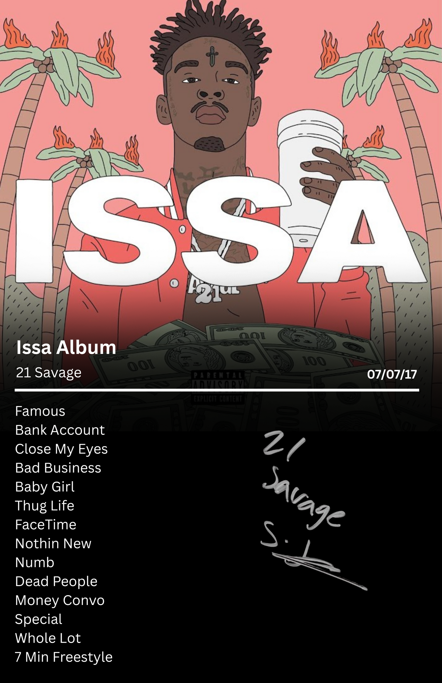 21 Savage - Issa Album Frame