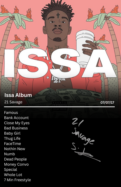 21 Savage - Issa Album Frame