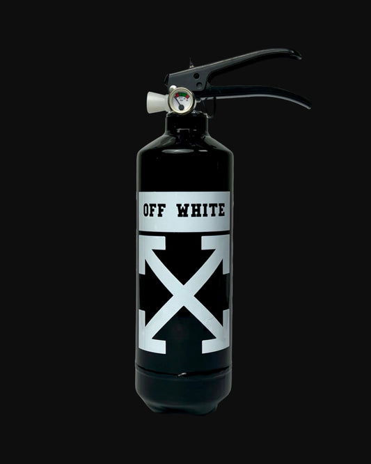 Off White Fire Extinguisher