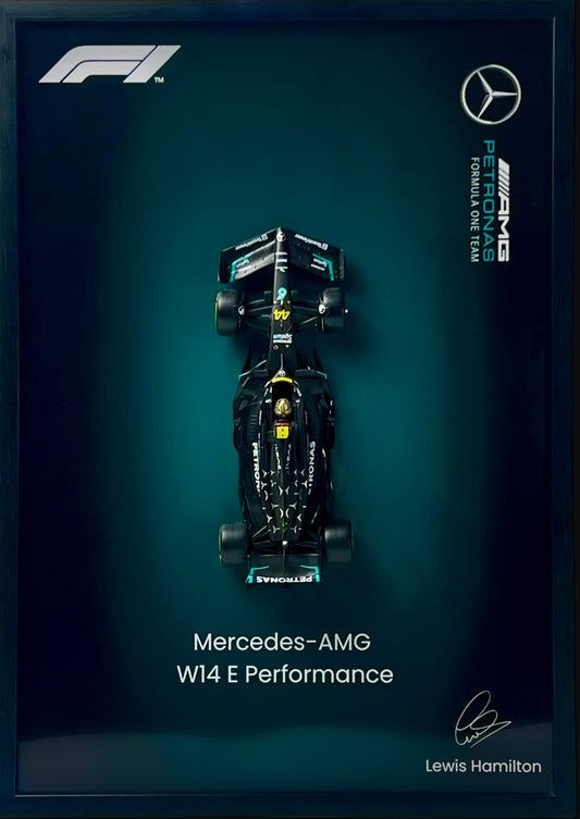F1 Mercedes Car Display Frame x Lewis Hamilton
