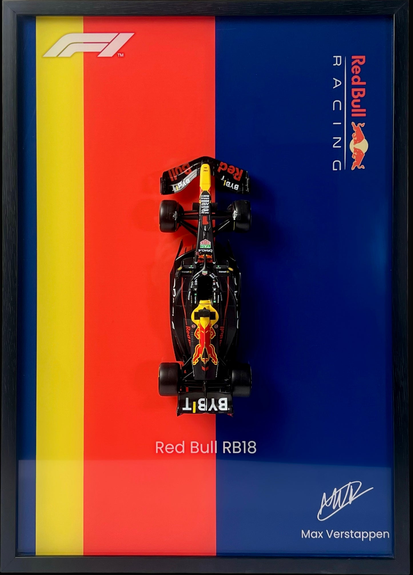 F1 Redbull Car Display Frame x Max Verstappen