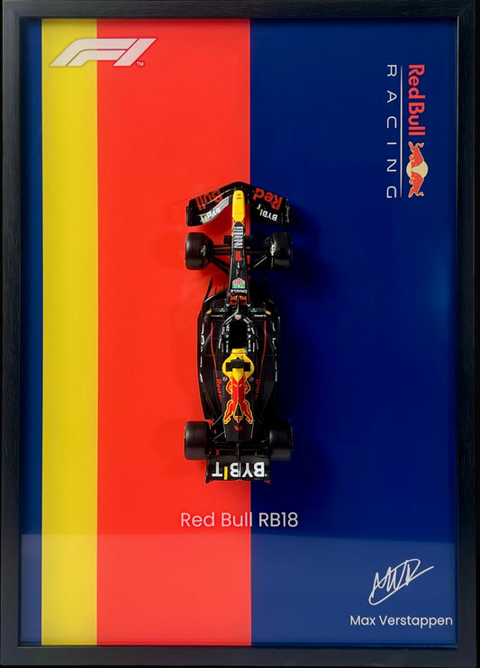 F1 Redbull Car Display Frame x Max Verstappen