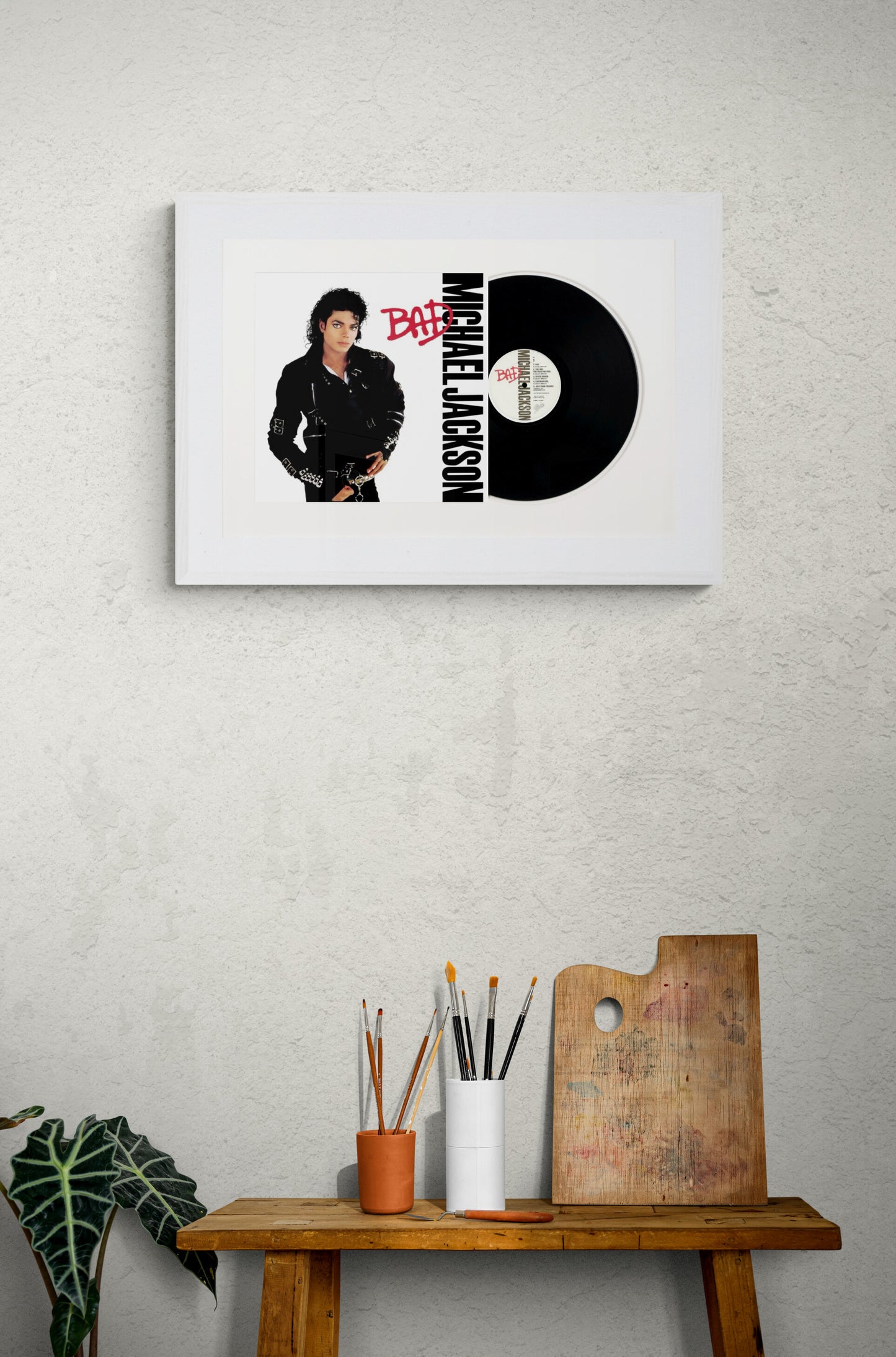 Michael Jackson - Bad Vinyl LP Record Frame Art