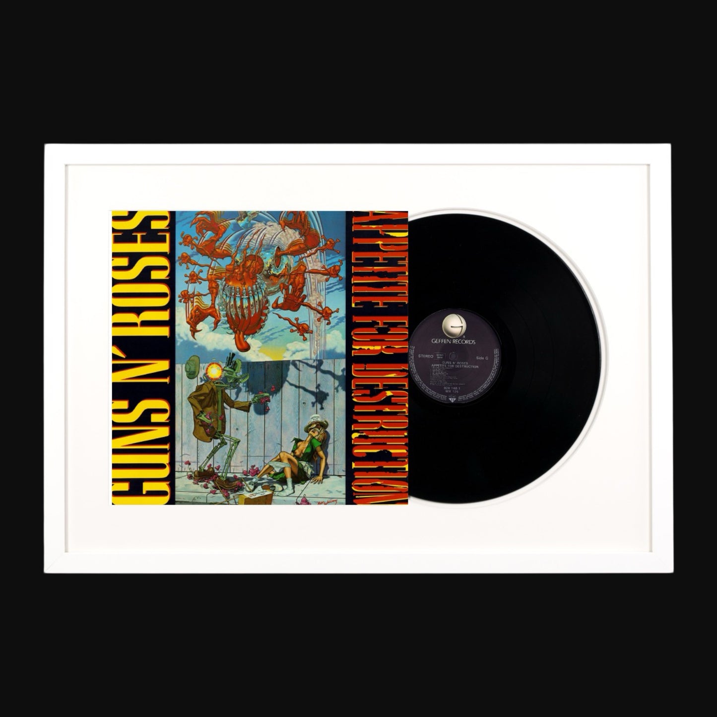 Guns N' Roses - Appetite for Destruction Vinyl LP Record Frame Art