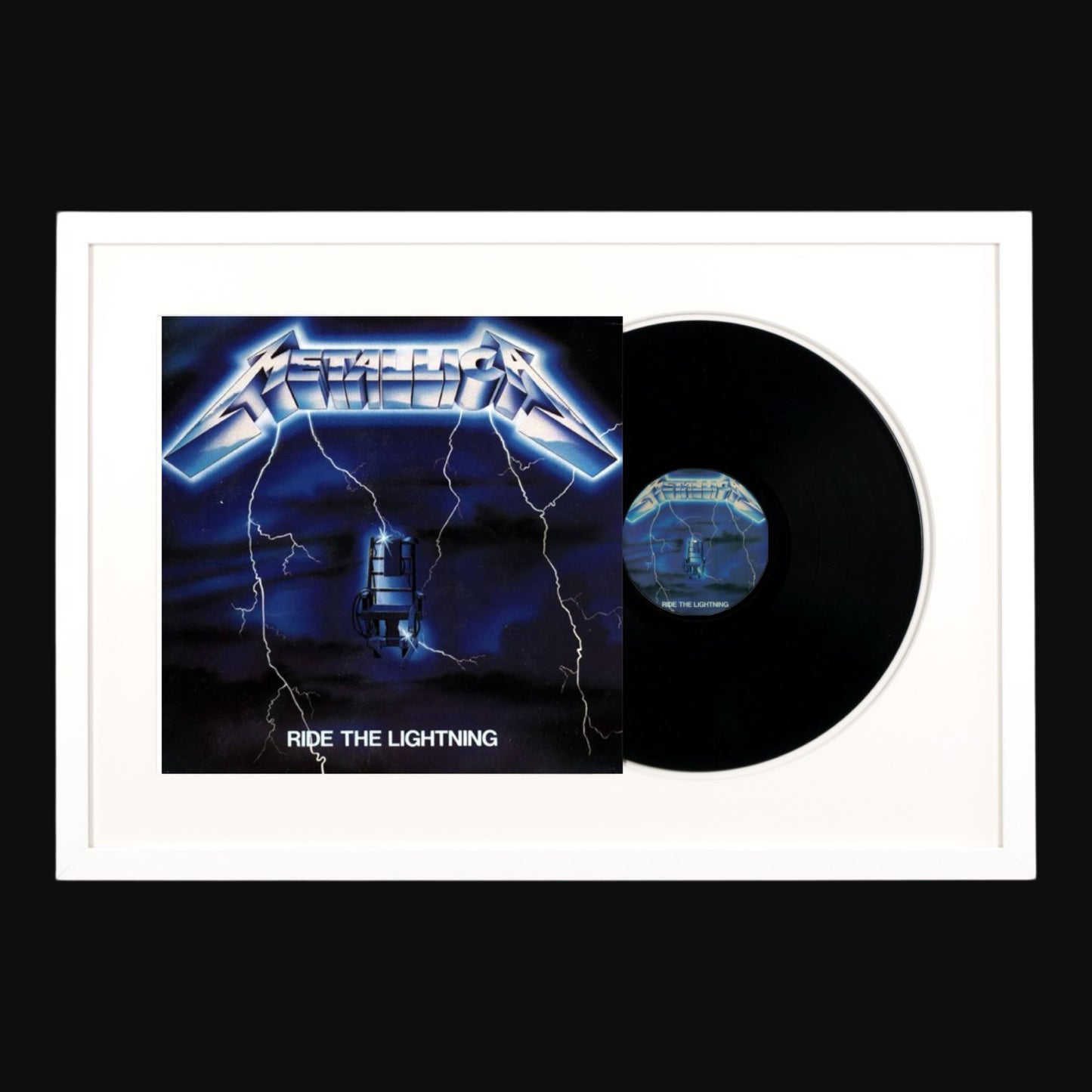 Metallica - Ride the Lightning Vinyl LP Record Frame Art