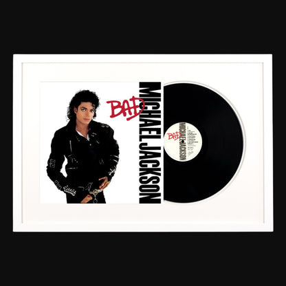 Michael Jackson - Bad Vinyl LP Record Frame Art
