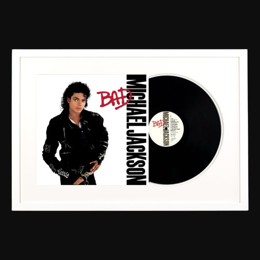 Michael Jackson - Bad Vinyl LP Record Frame Art