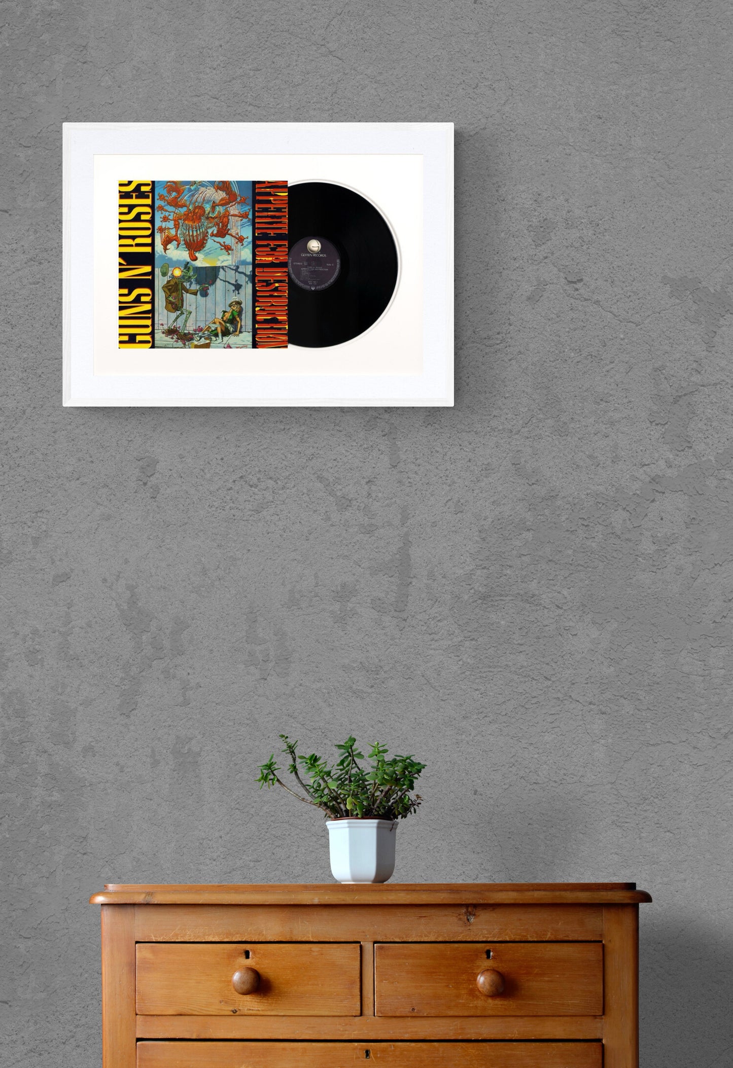 Guns N' Roses - Appetite for Destruction Vinyl LP Record Frame Art